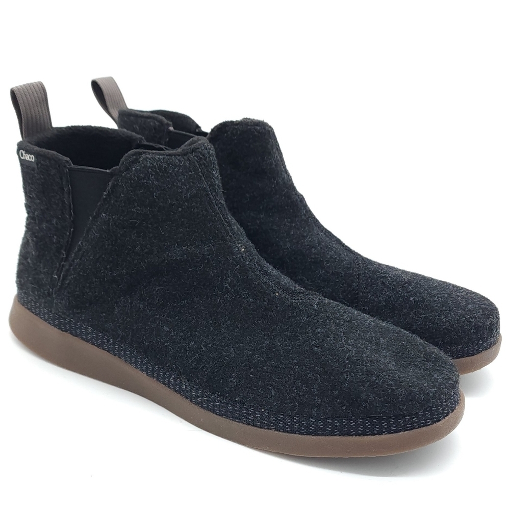 Chaco JCH107491 Mens Revel Chelsea Cozy Vegan Comfy Non-Slip Black Boots Size 11 - Picture 3 of 8